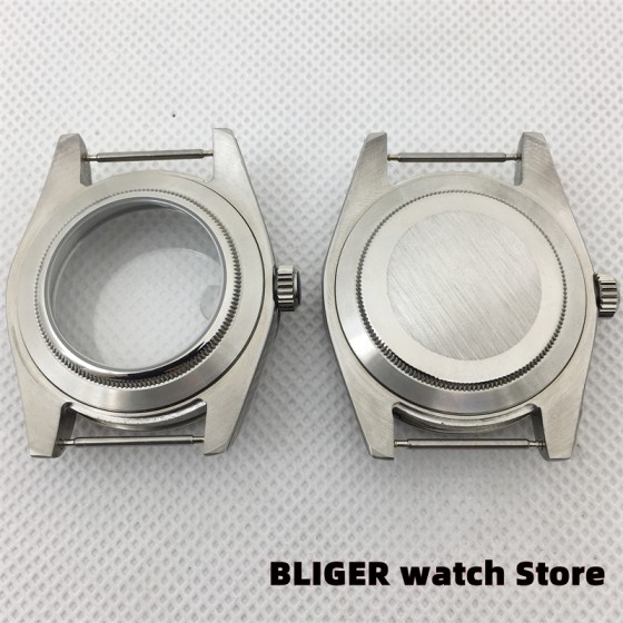 BLIGER 36mm/39mm stainless steel polished case sapphire glass fit NH35 NH36 ETA2824 PT5000 Miyota8205 8215 DG2813 3804 movement