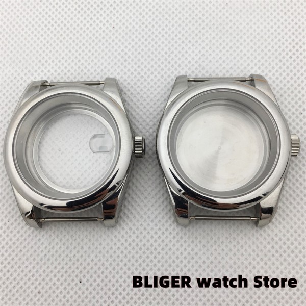 BLIGER 36mm/39mm stainless steel polished case sapphire glass fit NH35 NH36 ETA2824 PT5000 Miyota8205 8215 DG2813 3804 movement