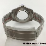 BLIGER 38mm/40mm Sapphire Glass Silver Case steel Bracelet for NH35 NH36 NH34(GMT) ETA2824 PT5000 Miyota 8205 DG 3804 Movement
